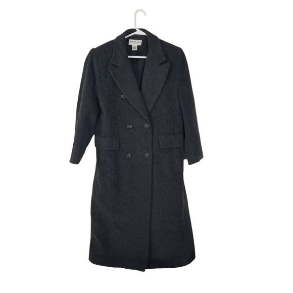 Preston & York Jackets & Blazers - Preston & York Petites Dark Gray 100% Wool Double Breasted Long Coat Size 8P